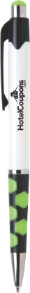 Mardi Gras® Hex Pen (Pat #D709,951) Lime Green 